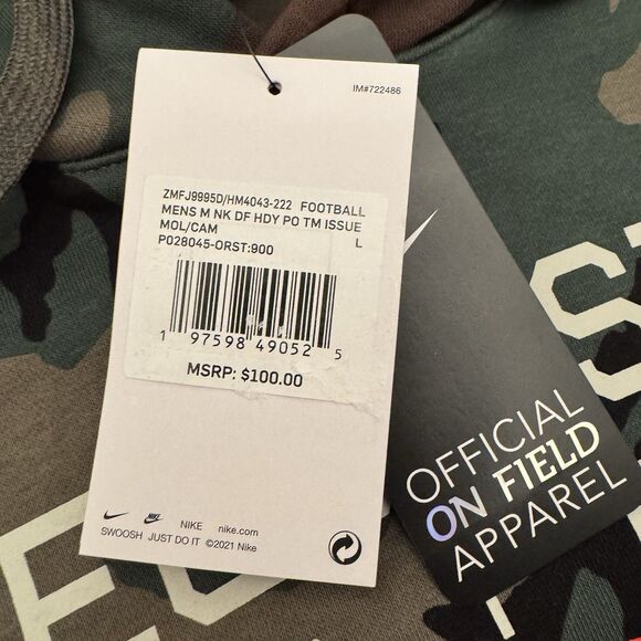 Nike Oregon State Beavers Military Appreciation Team Issue Camo Hoodie - Picture 4 of 5